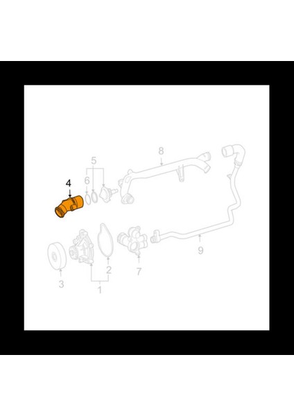 Mercedes-Benz S204 W203 W204 CL203 C230 2712001256 Için 2x Motor Soğutucu Termostat Muhafazası (Yurt Dışından)
