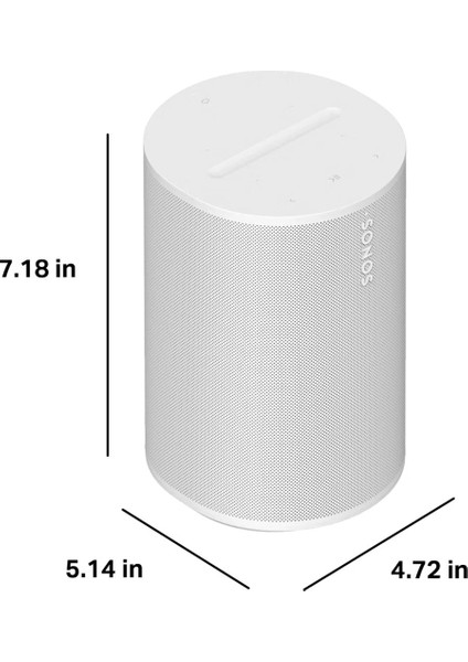Era 100, 3 Class-D Amfi, Çift Açılı Tweeter ile Geniş Stereo Ses, Güçlü Woofer, Wifi 6 & Bluetooth 5.3, Trueplay™ Oda Akustiği Ayarlı, Airplay 2 ve Amazon Alexa Uyumlu Kablosuz Akıllı Hoparlör
