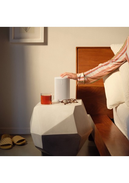 Era 100, 3 Class-D Amfi, Çift Açılı Tweeter ile Geniş Stereo Ses, Güçlü Woofer, Wifi 6 & Bluetooth 5.3, Trueplay™ Oda Akustiği Ayarlı, Airplay 2 ve Amazon Alexa Uyumlu Kablosuz Akıllı Hoparlör