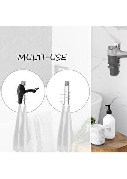 Fön Makinesi Asma Aparatı Yapışkanlı Siyah Renkli Modern Tasarım ile Güçlü Yapışma