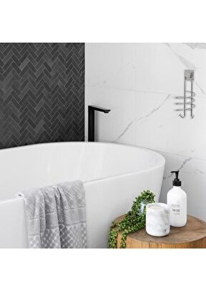 Fön Makinesi Asma Aparatı Yapışkanlı Siyah Renkli Modern Tasarım ile Güçlü Yapışma