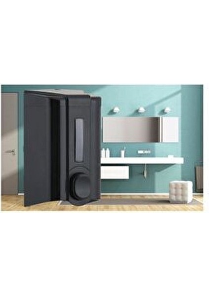 S2B Siyah Sıvı Sabun Dispenseri Aparatı 500 ml Plastik Malzeme ile Modern Tasarım fiyatları