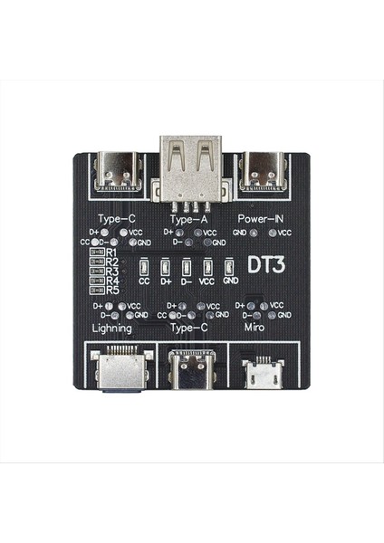 USB Veri Kablosu Mikro Tip-C Tip Port Dt3 USB Kablo Test Cihazı Hızlı Algılama Hafif Ağırlık (Yurt Dışından)