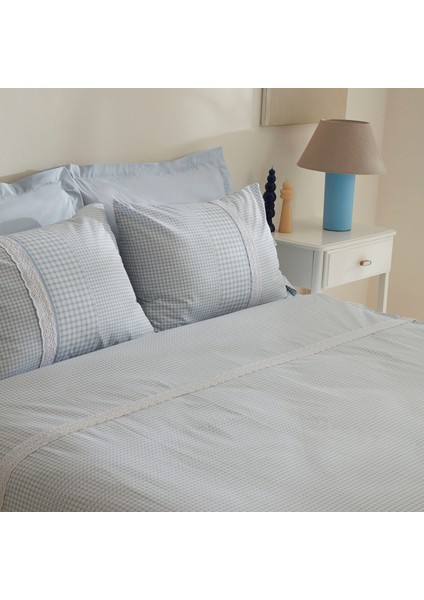 Luisa %100 Pamuk Çift Kişilik Nevresim Takımı Mavi fiyatları