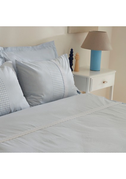 Luisa %100 Pamuk Çift Kişilik Nevresim Takımı Mavi modelleri