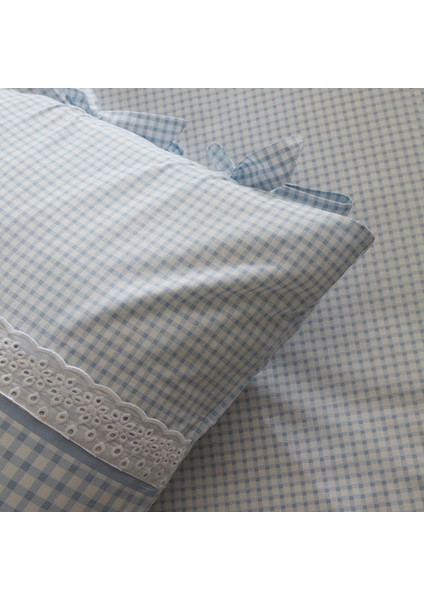 Luisa %100 Pamuk Çift Kişilik Nevresim Takımı Mavi indirimleri