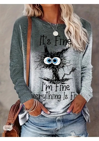 Cottonlab Kadın Uzun Kollu Bisiklet Yakalı Desenli Süprem Bluz modelleri