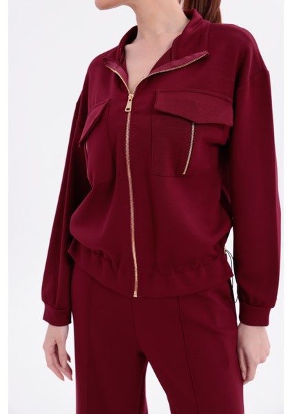 Ekstra Yumuşak Kumaş Fermuarlı Geniş Paçalı Pantolon Görünümlü Şık Günlük Takım fırsatları