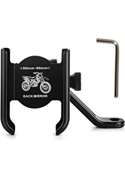 Dikiz Ayna Bağlantılı Metal Telefon Tutucu Dayanıklı Ve Güvenli Motosiklet Bisiklet İçin indirimleri