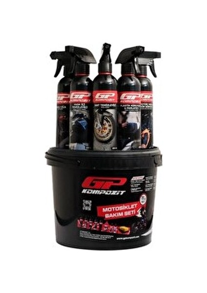 11 Parça Motosiklet Bakım ve Temizlik Seti Plastik Malzeme