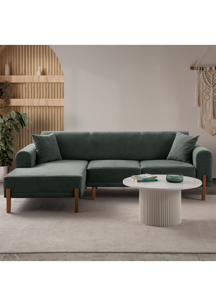 Mocha Plus Sırt Mekanizmalı Köşe Koltuk Yeşil Sol Köşe fiyatları