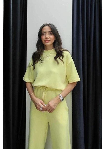 Tshirt Alt Üst Modal Takım Sarı fırsatları