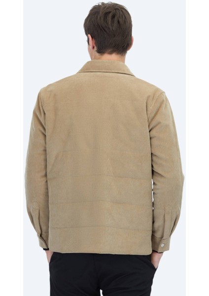 Deve Tüyü Regular Fit Gömlek Yaka Casual Dokuma Mont indirimleri