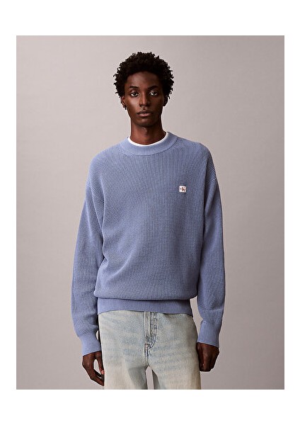 Pamuklu Waffle Örgü Erkek Kazak fiyatları