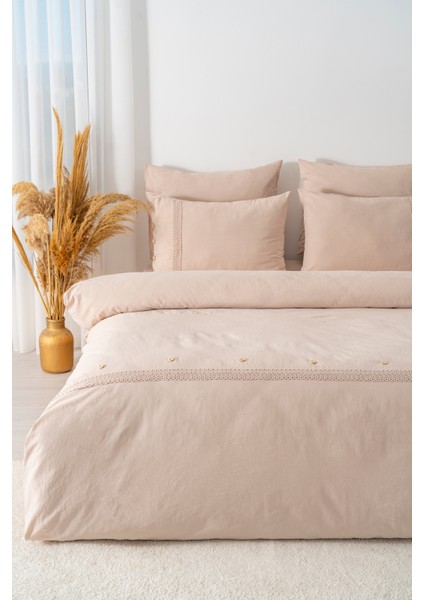 Grace Vizon Güpürlü Çift Kişilik %100 Pamuklu Nevresim Seti - 6 Parça Çeyiz Seti fiyatları