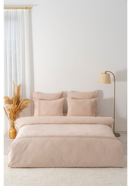 Grace Vizon Güpürlü Çift Kişilik %100 Pamuklu Nevresim Seti - 6 Parça Çeyiz Seti modelleri