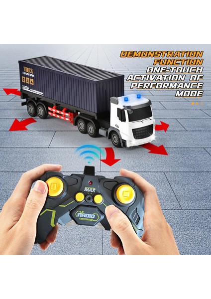Uzaktan Kumandalı Şarjlı Kapalı Dorse Tır C7722-569Y-72 modelleri
