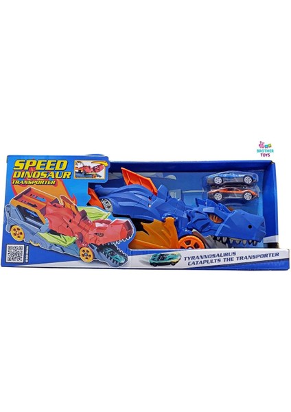 Araba Fırlatan Taşıyıcı Ejderha Dinozor 33 Cm. Dinazor Tır