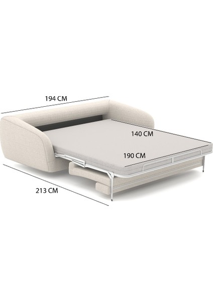 Madrid Yuvarlak Hatlı Lüks Tasarım 5 Yastıklı Ultra Konforlu Salon Kanepe