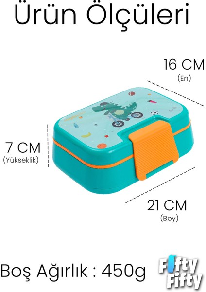 1030 ml Tek Kat 4 Bölme Çocuk Beslenme Kutusu Çatal / Kaşık -FFB1262 fiyatları