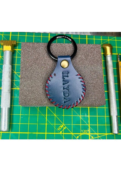 Kişiye Isme Özel Hediyelik Hakiki Deri Anahtarlık modelleri