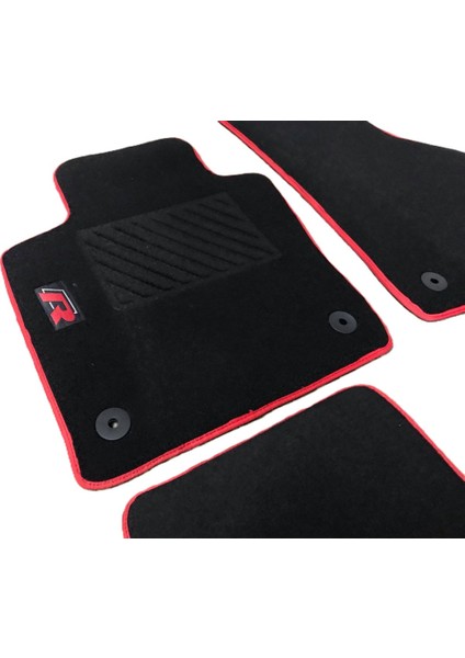 Oto Halı Paspas Seti Volkswagen T-Roc Serisi Modelleri Uyumlu Sline Sport Kaymaz & Şık Tasarım