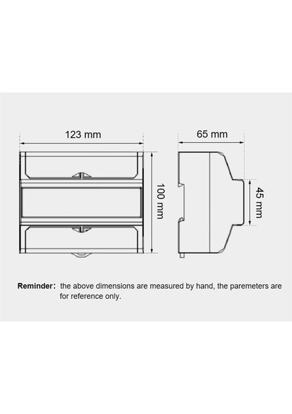 Dın Demiryolu Elektrik Üç Fazlı Enerji Ölçer RS485 Kwh Tüketim Güç Voltajı Akım Wattmetre Monitör Modbus (A) (Yurt Dışından)