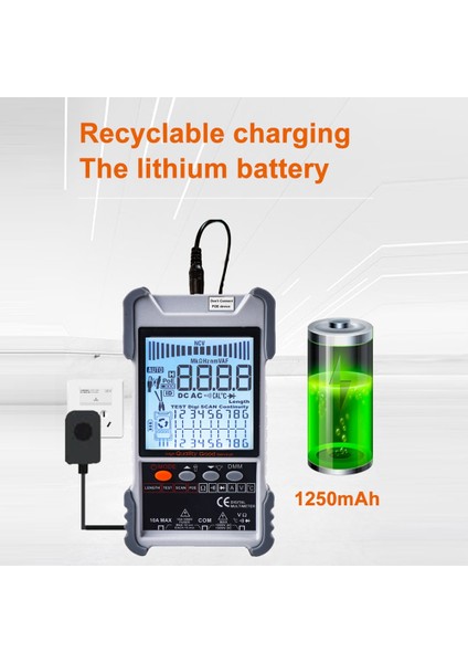 ET618 Lcd&#39 Li Ağ Kablo Test Cihazı Analoglar Dijital Arama Poe Test Kablosu Kablosu Test Cihazı Kimlik Eşleme Aracı (A) (Yurt Dışından) fiyatları