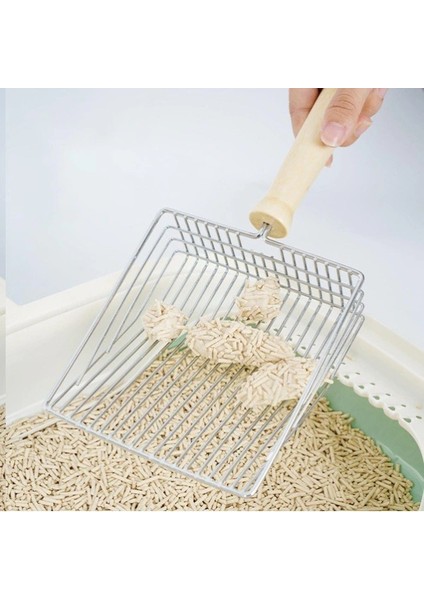 Ahşap Saplı Metal Kum Temizleme Küreği