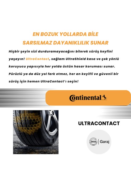 185/65R15 88T Continental Ultracontact - 2025 Yaz Lastiği Üretimi