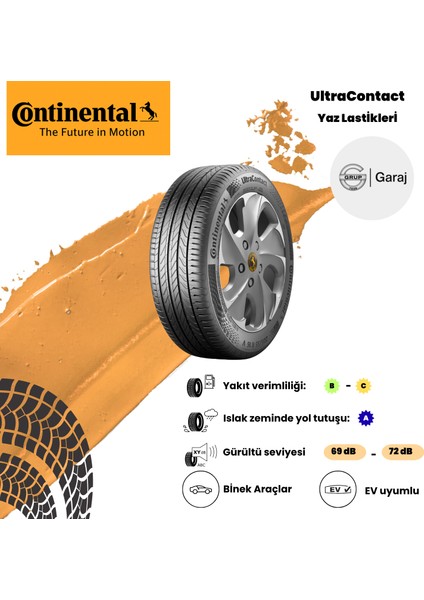 185/65R15 88T Continental Ultracontact - 2025 Yaz Lastiği Üretimi