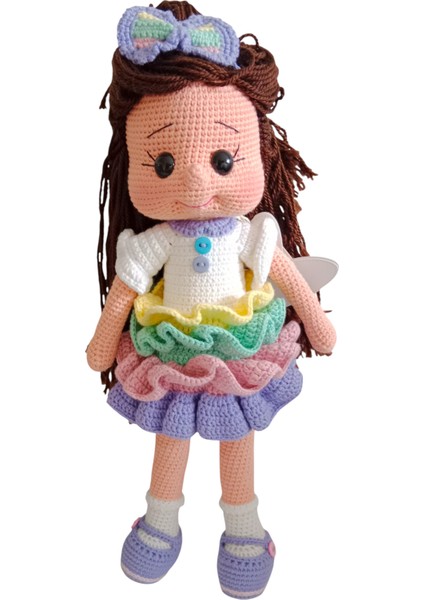 El Yapımı Soft Gökkuşağı Etekli Bebek