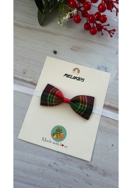 Ekose Desenli Yılbaşı Papyonu fiyatları