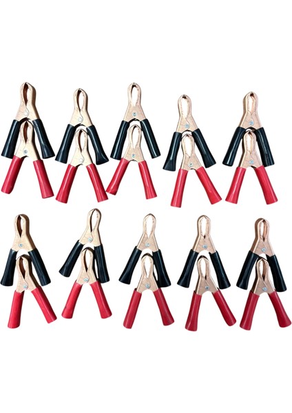 Akü Maşası Mini (10 Kırmızı 10 Siyah ) Br 047 50 01