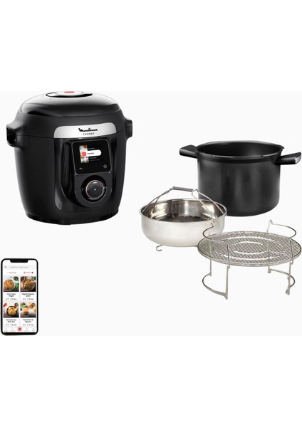 Cookeo Wi-Fi 10-In-1 Multicooker 6 L Siyah