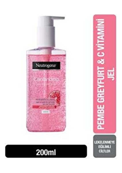 Canlandırıcı Yüz Temizleme Jeli 200 ml Pembe Greyfurt ve C Vitamini ile Bakım fiyatları