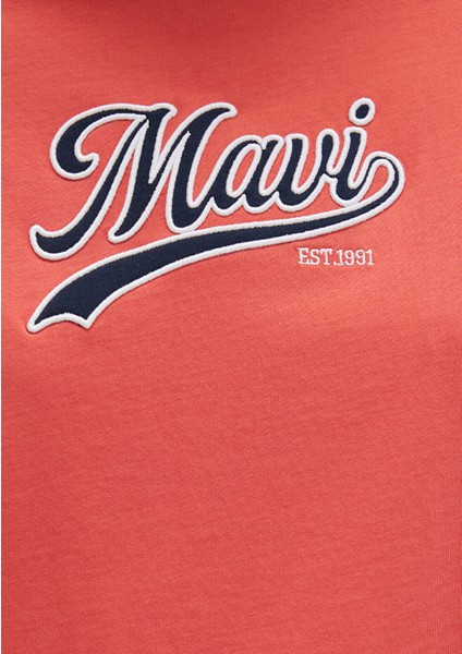 Mavi Logo Baskılı Turuncu Tişört 1613565-71076