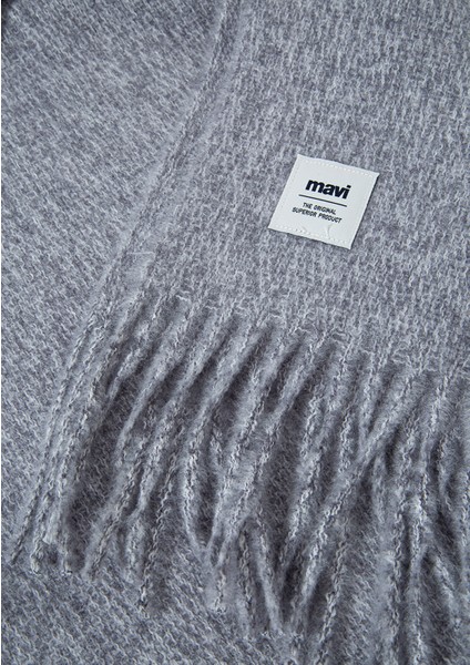 Püsküllü Gri Atkı 198940-34320