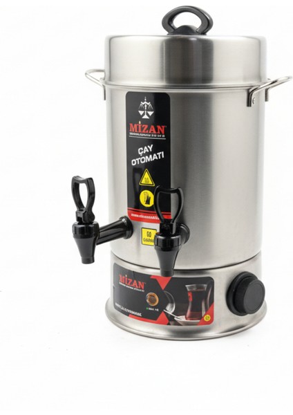 Mizan 60 Bardak Endüstriyel Çaymatik - Paslanmaz Çelik Çay Otomatı fiyatları