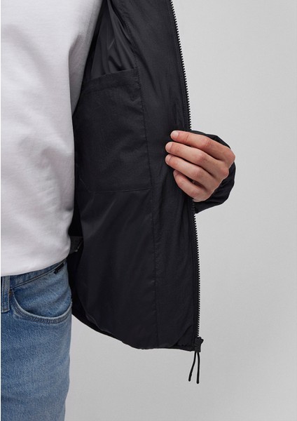 Kuş Tüyü Siyah Şişme Mont 0110193-71379