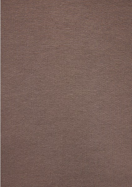 Mavi Logo Nakışlı Kapüşonlu Kahverengi Sweatshirt 065809-87875