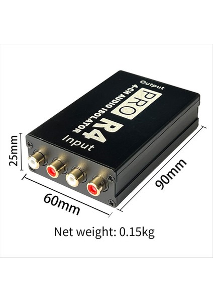 4 Yollu Lotus Av Ses Izolatörü 4ch Audio Gürültü Izolatörü Mevcut Ses Ses Ortak Ground Izolatör Filtresini Ortadan Kaldırır (Yurt Dışından) indirimleri