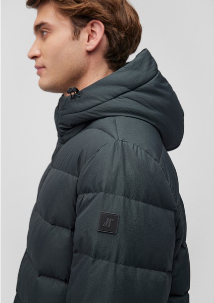 Kuş Tüyü Yeşil Şişme Mont 0110193-71539