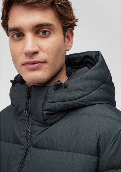 Kuş Tüyü Yeşil Şişme Mont 0110193-71539