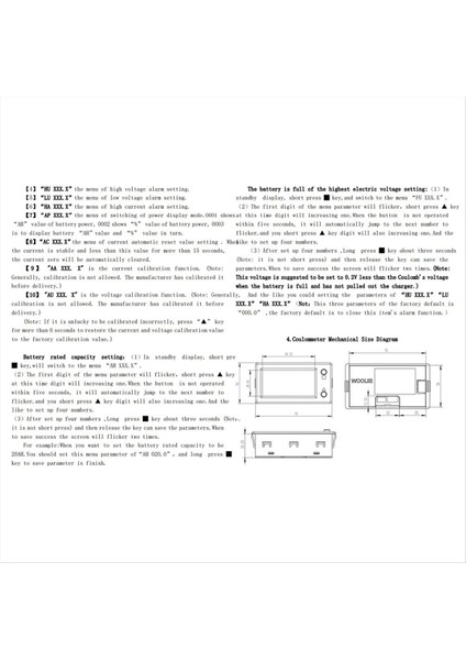 Salon Coulomb Metre Voltaj Akım Güç Elektrik Enerji Pil Kapasitesi 12V 24V 36V 48V Bluetooth Uygulama Ekran (D) (Yurt Dışından) fiyatları
