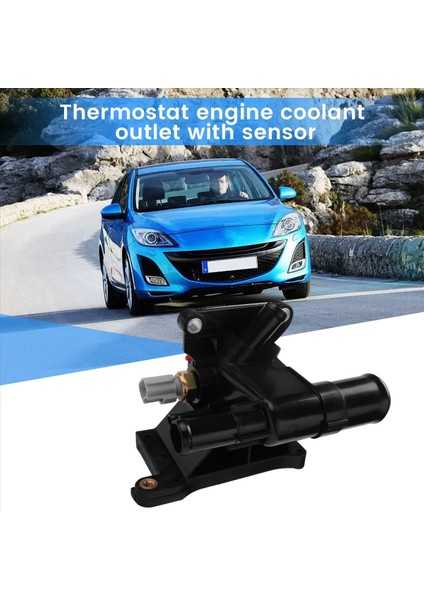 Mazda Için Sensörlü Yeni Termostat Motor Soğutucu Su Çıkışı 3 5 6 2006-2013 2 0l-L4 Ford LF941517Z (Yurt Dışından) indirimleri