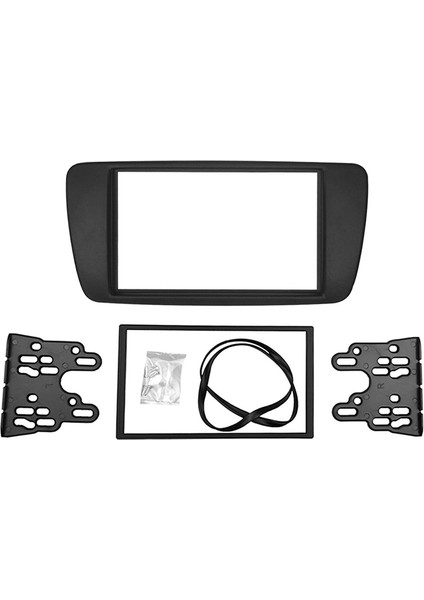 2 Dın Adaptör CD Trim Panel Stereo Arayüzü Radyo Araba Çerçevesi Paneli Seat Ibiza 2008+ Için Fasya (Yurt Dışından)