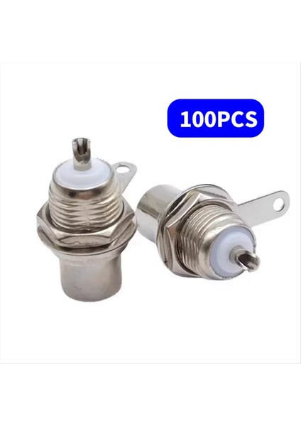 100PCS Nikel Kaplama Rca Dişi Soket Sesli Video Av Soket Nikel Kaplama Orta Genişletilmiş Lotus Koltuk Şasi Konnektörü (Yurt Dışından) fiyatları