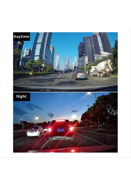 3 Kamera Lens Arabası Dvr Hd 1080P Dash Kamera Ir Night Vizyon 3 Kanallı Dash Cam Video Sürüş Kaydedici 24H Park Monitörü (Yurt Dışından)