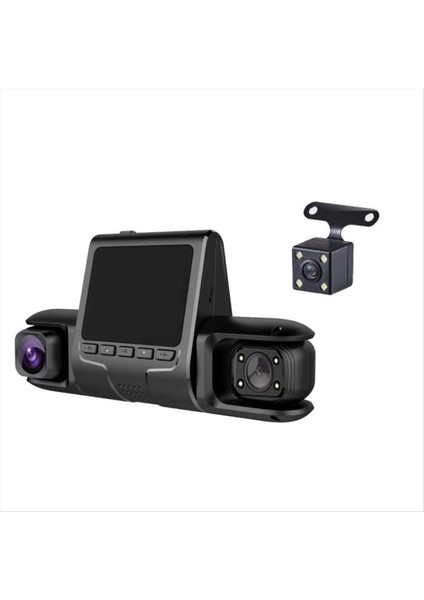 3 Kamera Lens Arabası Dvr Hd 1080P Dash Kamera Ir Night Vizyon 3 Kanallı Dash Cam Video Sürüş Kaydedici 24H Park Monitörü (Yurt Dışından) modelleri